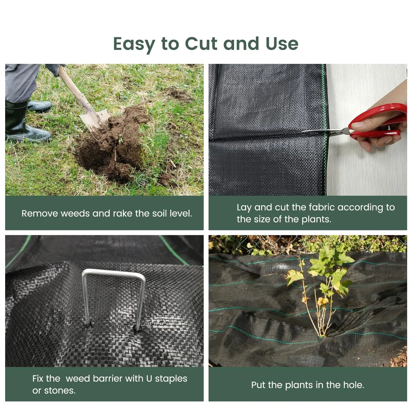 Garden Weed Barrier Landscape Fabric