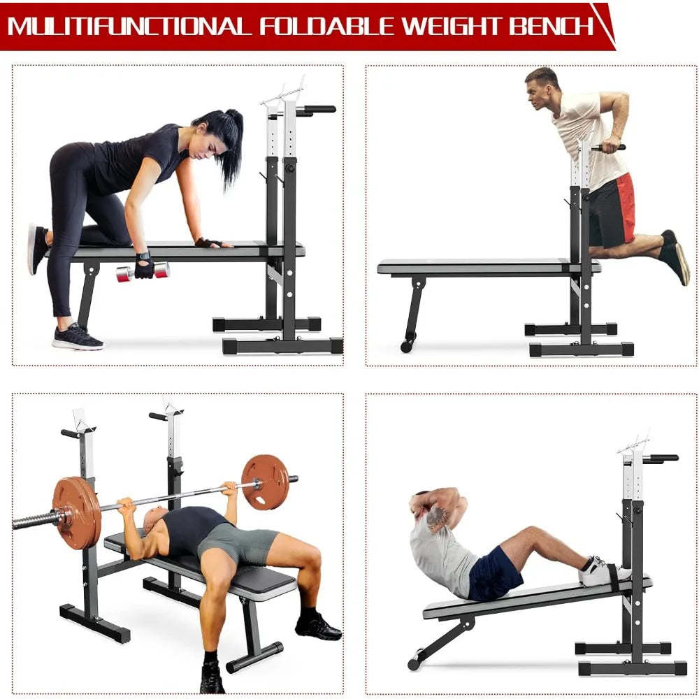 Home Gym Weight Bench Station Full Body Workout