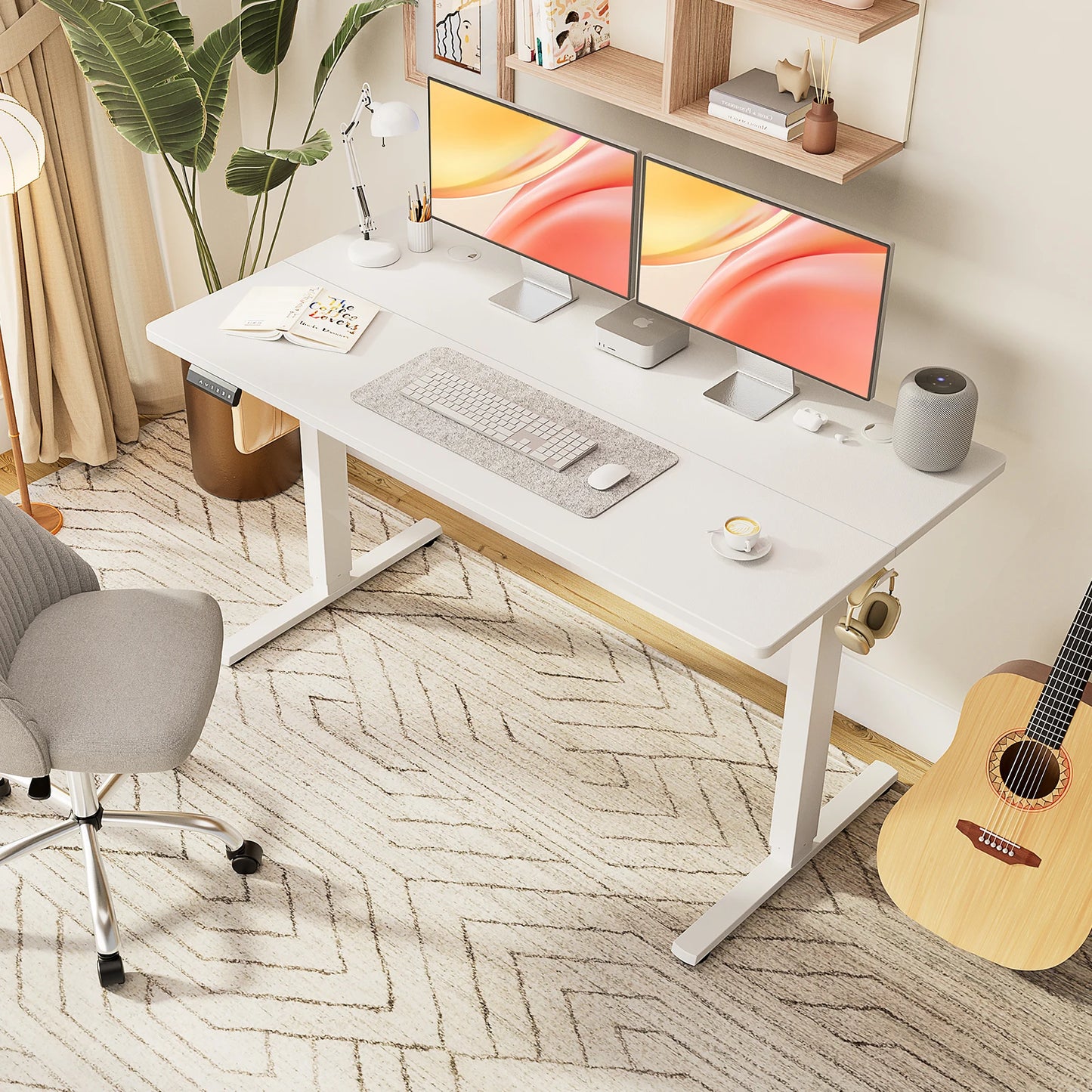 Electric Standing Computer Desk - Height Adjustable