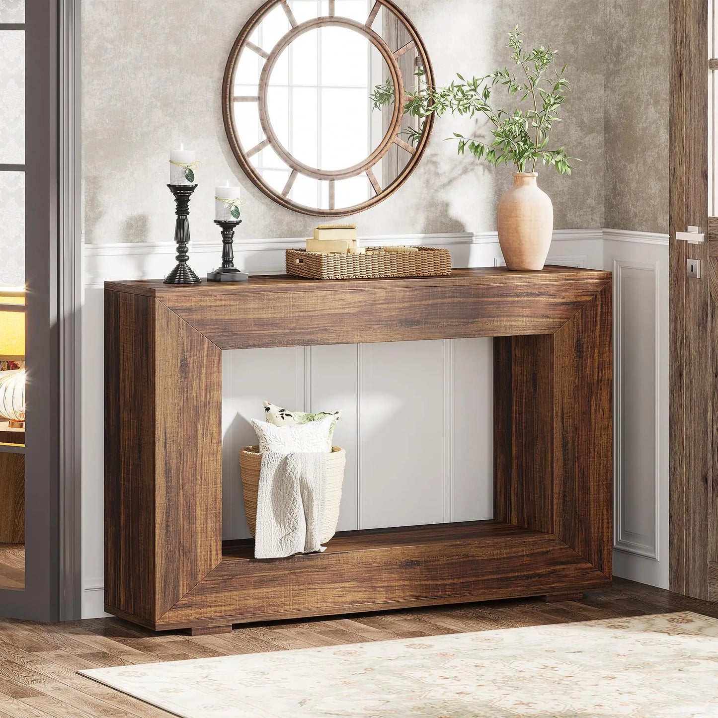 Entryway Console Table with Storage