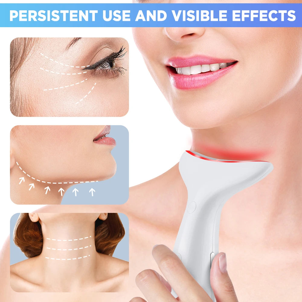 3 Massage Modes Micro-current Neck Beauty Device Face Lifting