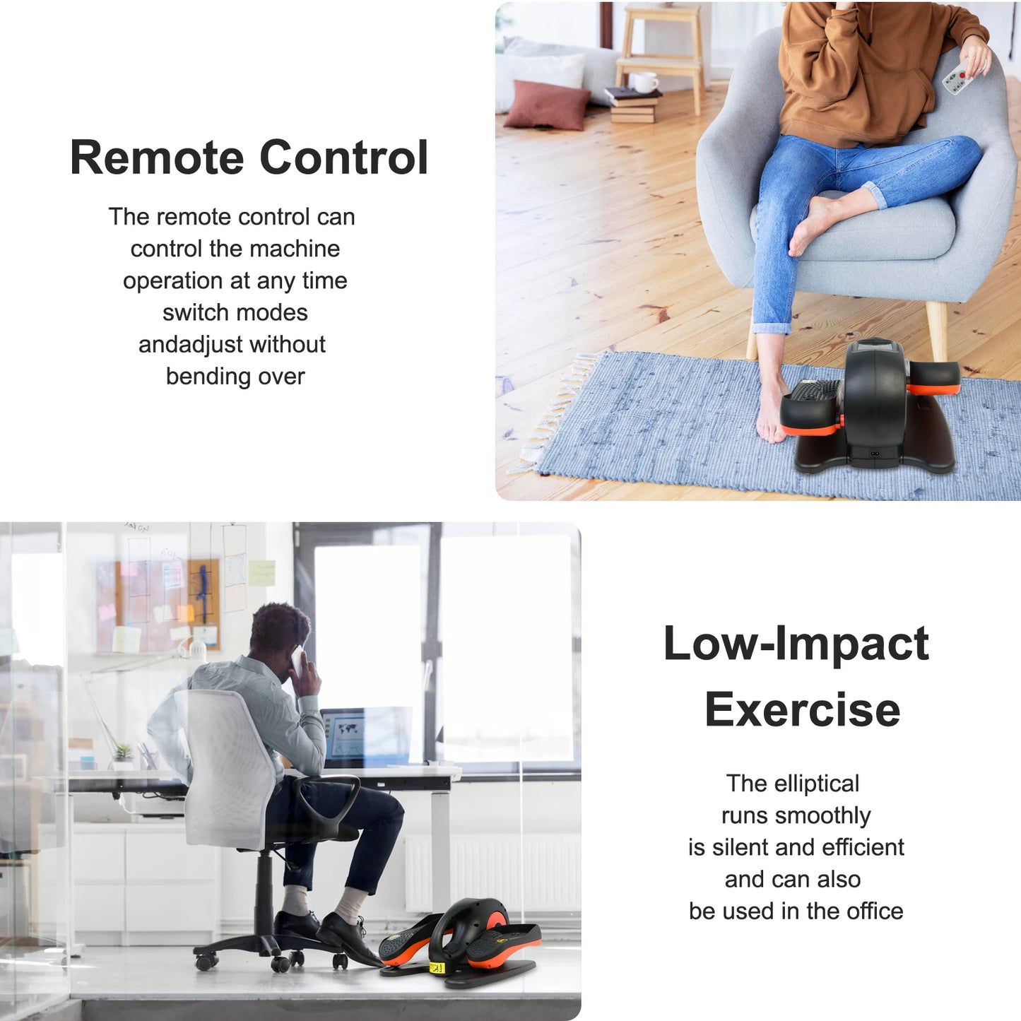 Exerciser Seated Elliptical Machine