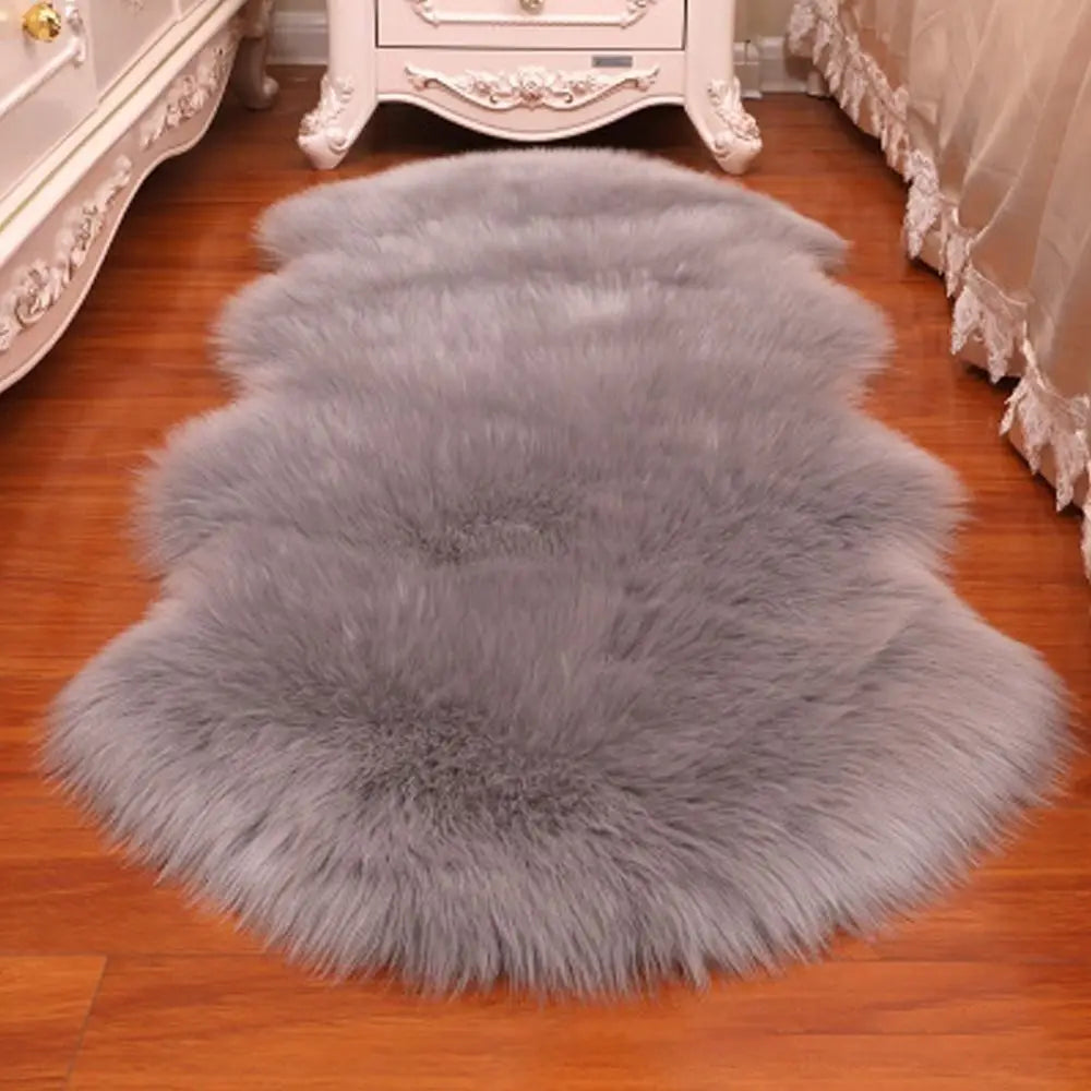 Faux Fluffy Shaggy Rugs Artificial Sheepskin Long Hair Carpet Floor Wool Fluffy Mat