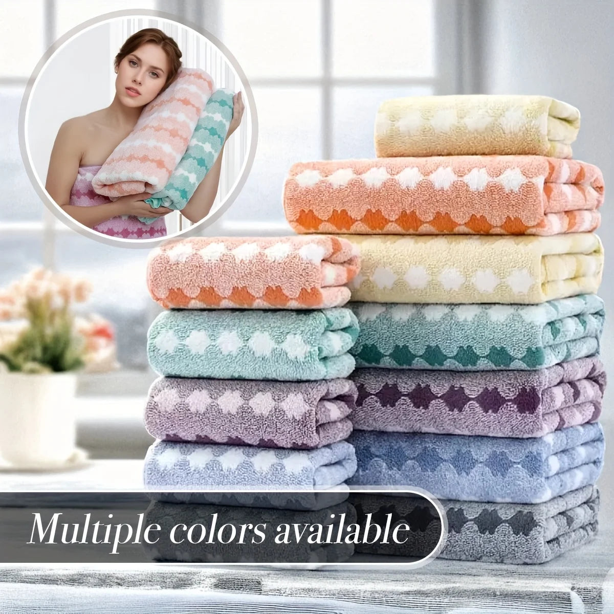 4 to 8 Piece Cotton Towel Set
