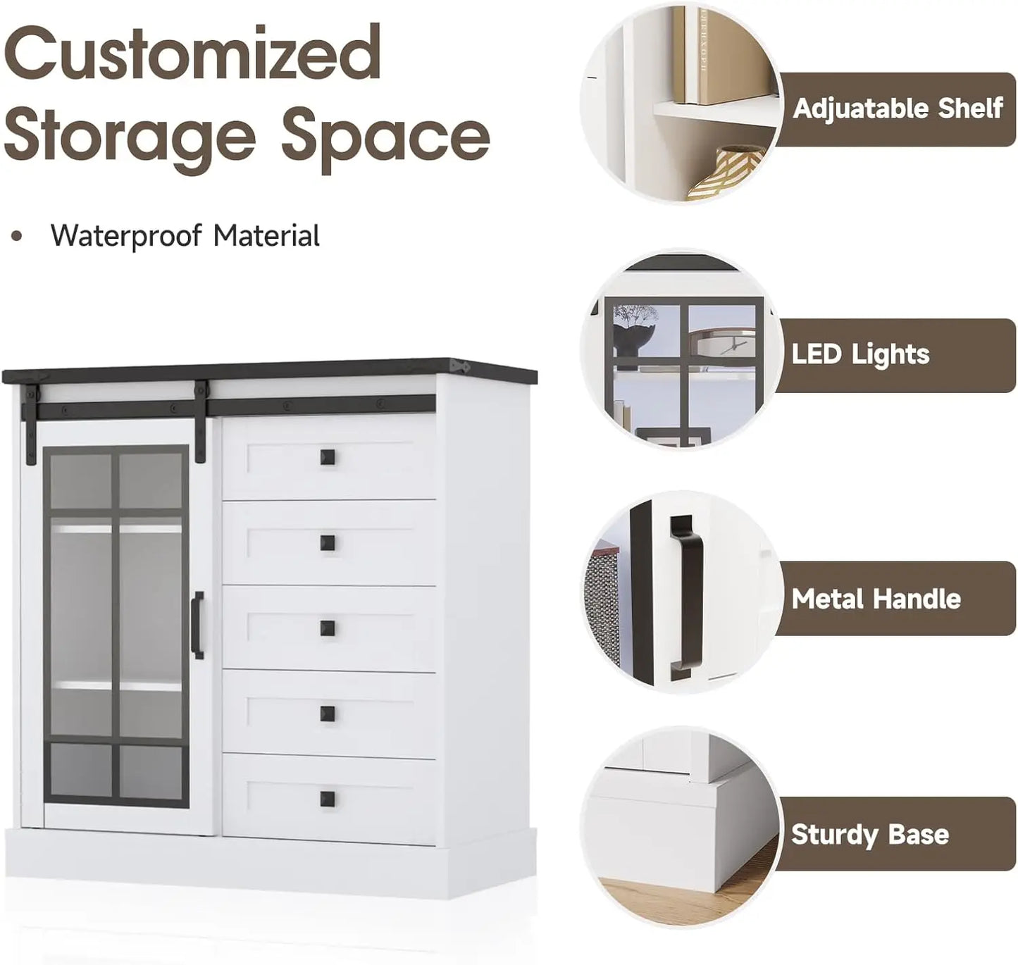 Tall Chest Drawers Storage Organizer for the Bedroom