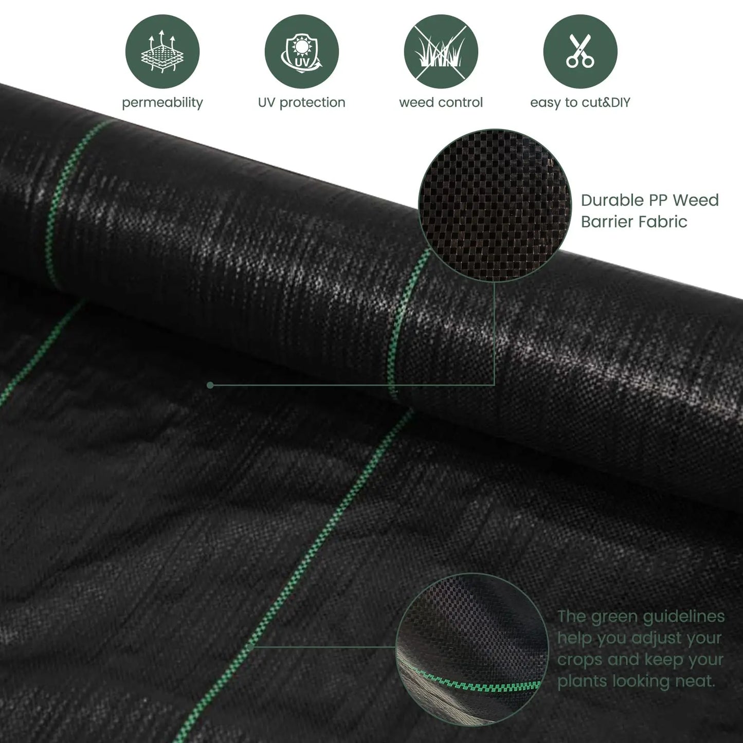 Garden Weed Barrier Landscape Fabric