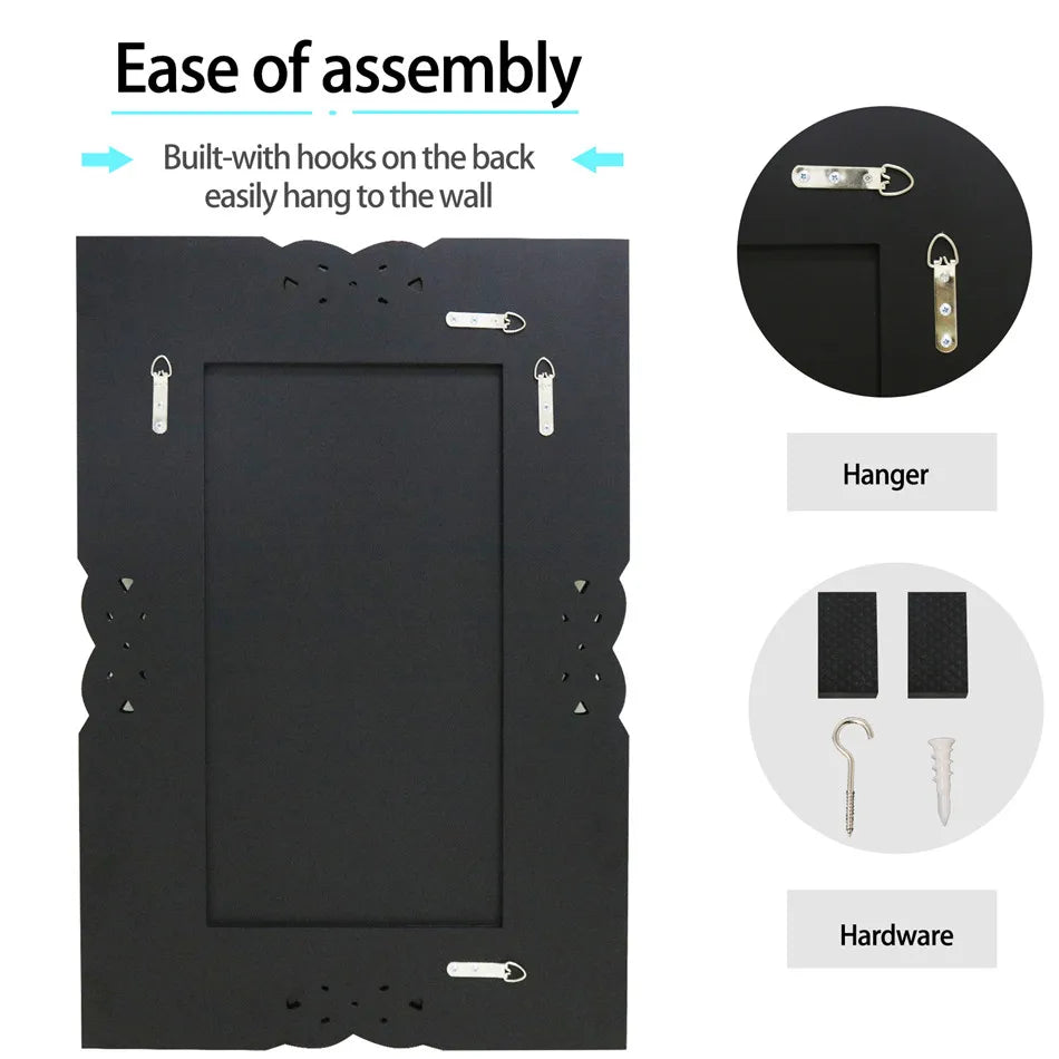 Wall Decorative Silver Crystal Crush Glass Mirror