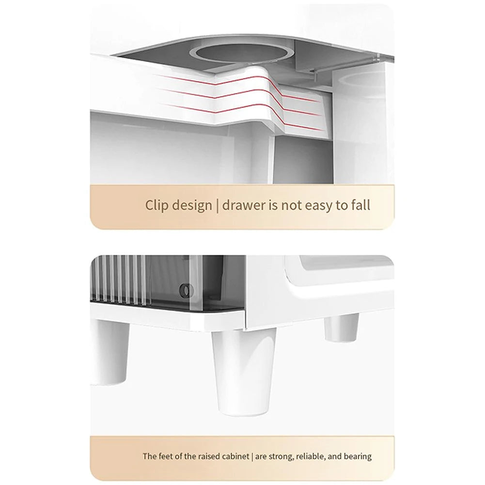 Narrow Toilet Drawer Tier Waterproof Closestool Crevice Organizer Rack