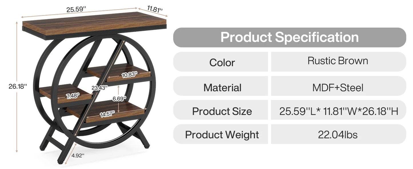 Side Table with Storage