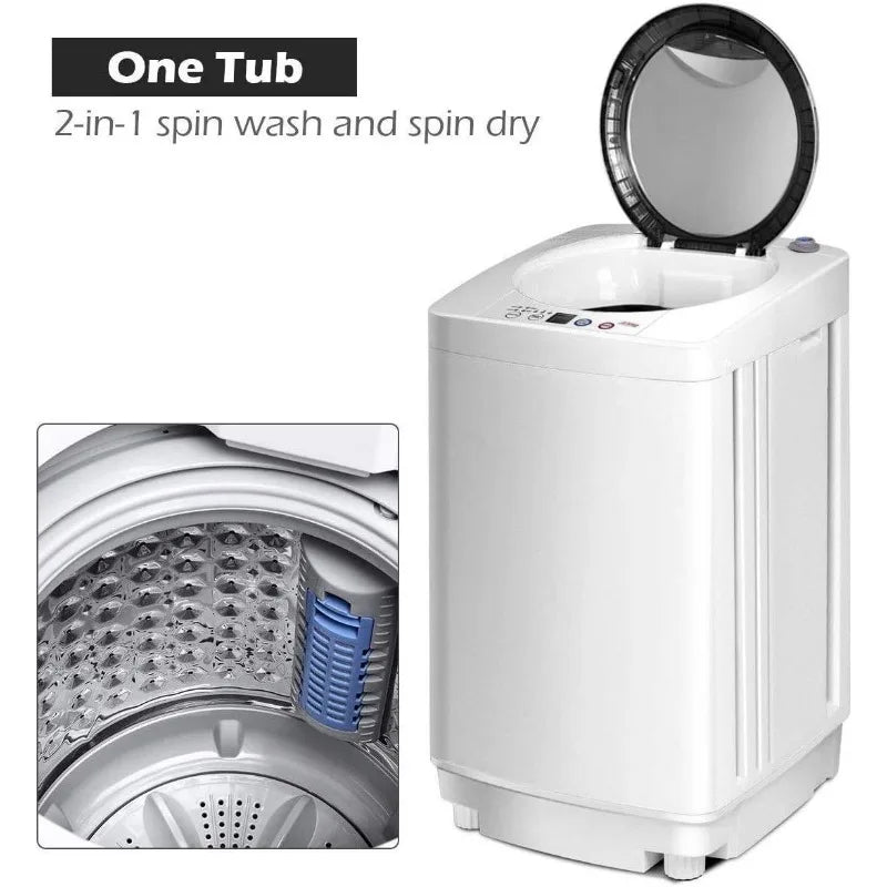 Full Automatic Washer and Dryer Combo with Built-in Pump Drain