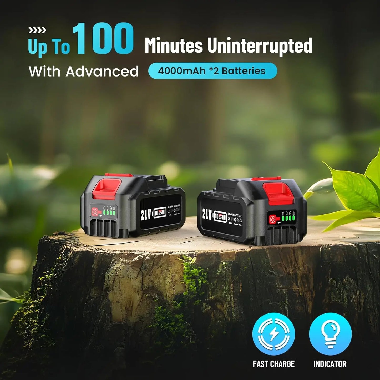 Electric Mini Chainsaw with Grass Shears