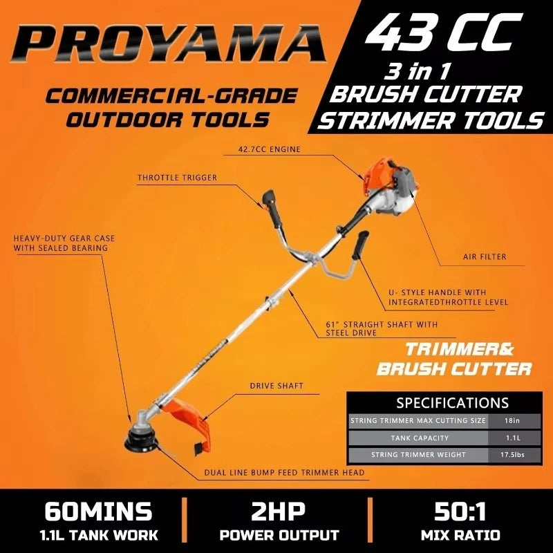 NEW ! Gas Weed Wacker, 3 in 1