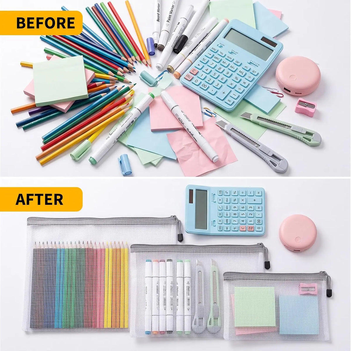 Waterproof PVC Mesh Zipper Pouch