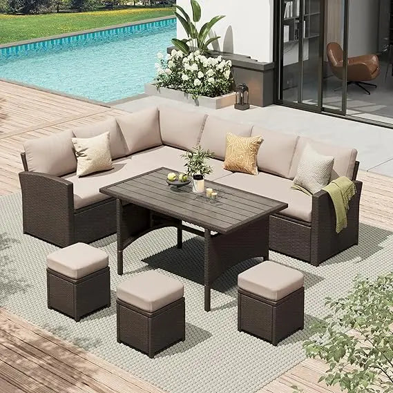 Patio Furniture Set with Dining Table & Chair