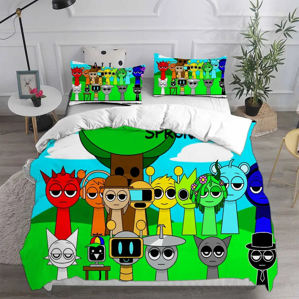 Game Sprunki Bedding Sets