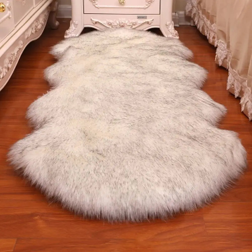 Faux Fluffy Shaggy Rugs Artificial Sheepskin Long Hair Carpet Floor Wool Fluffy Mat