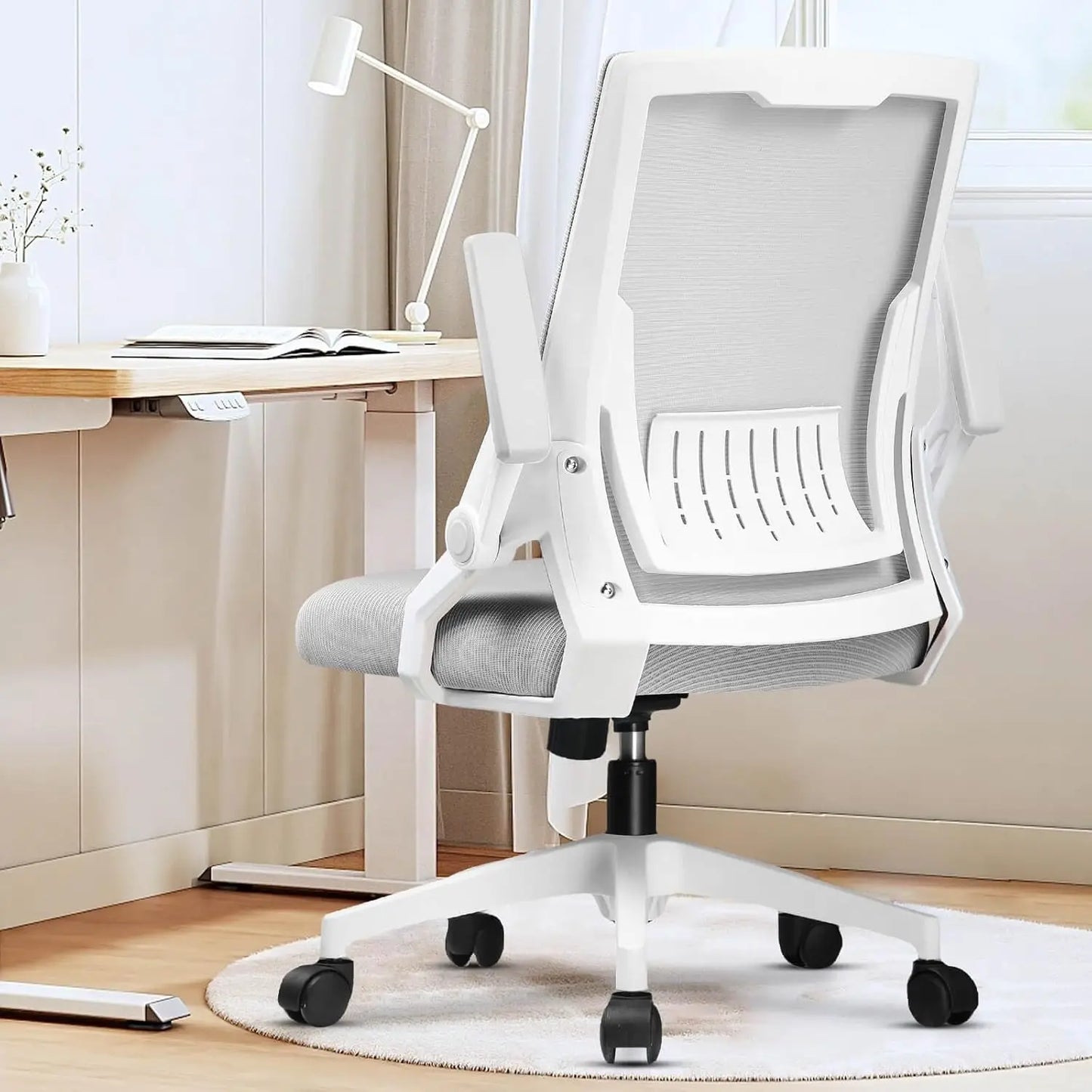 Ergonomic Computer Chair Flip-up Armrests