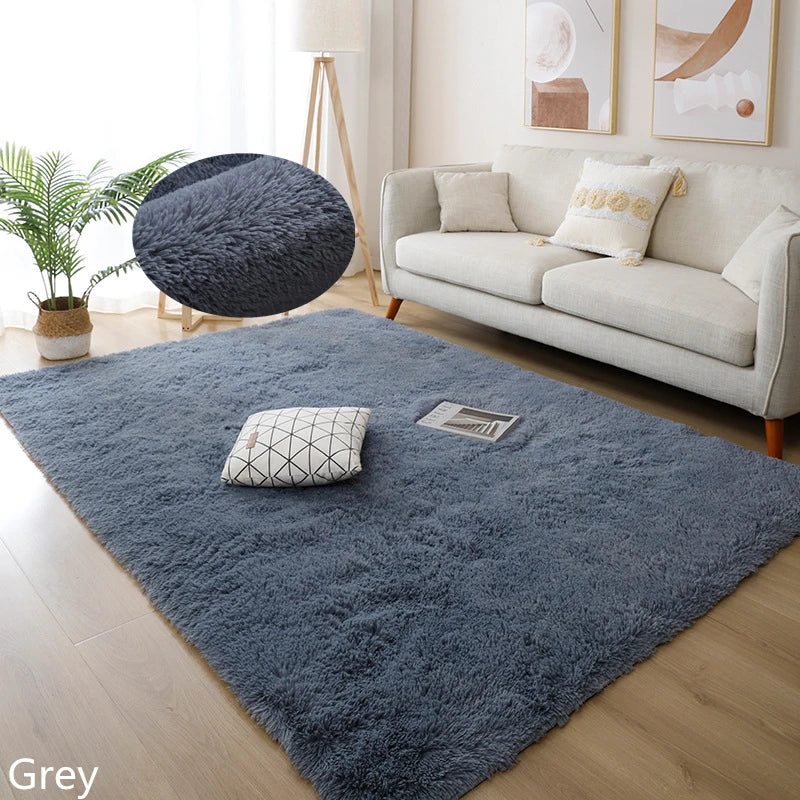 Fluffy Carpet Modern Home Decor Mats Thickened Non-Slip