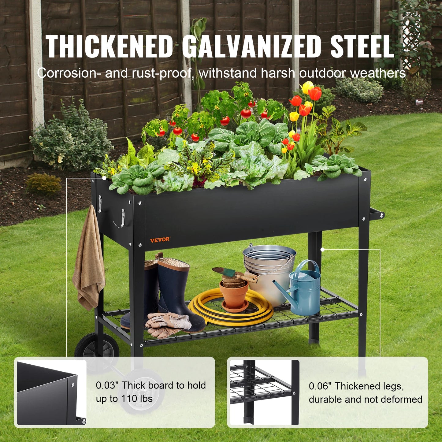 Raised Garden Bed with Legs