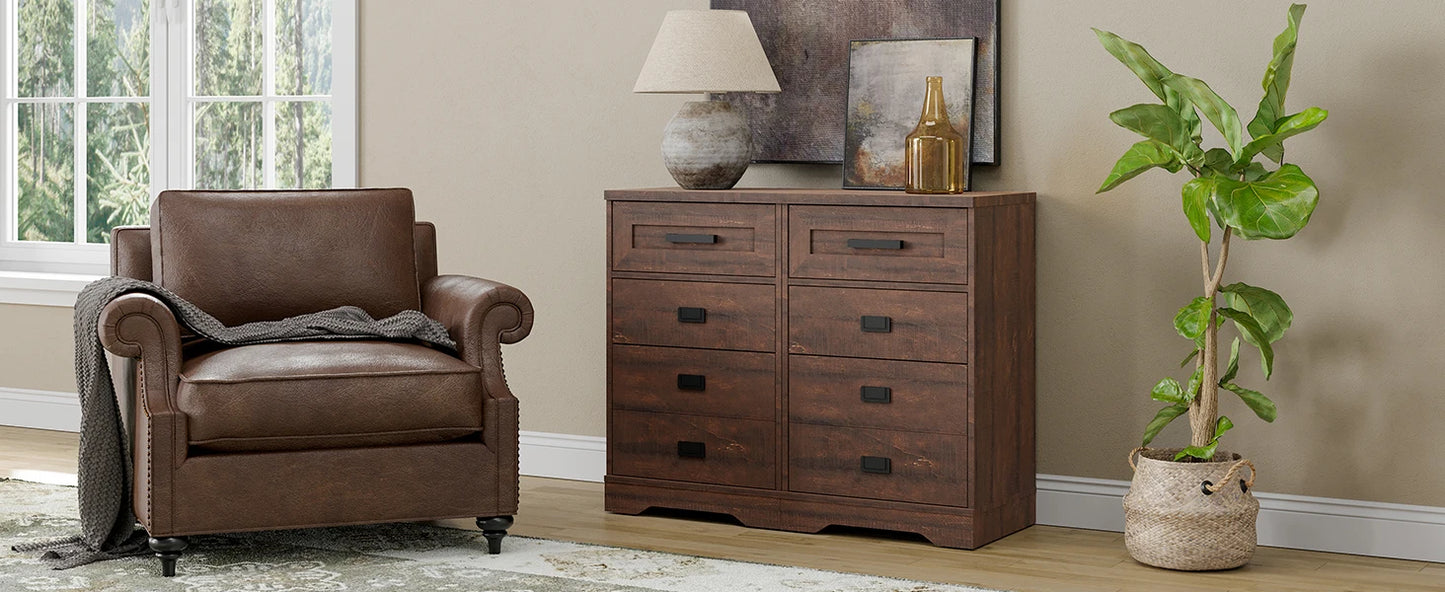 Bedroom High Night Stand Side Table with 3 Drawers
