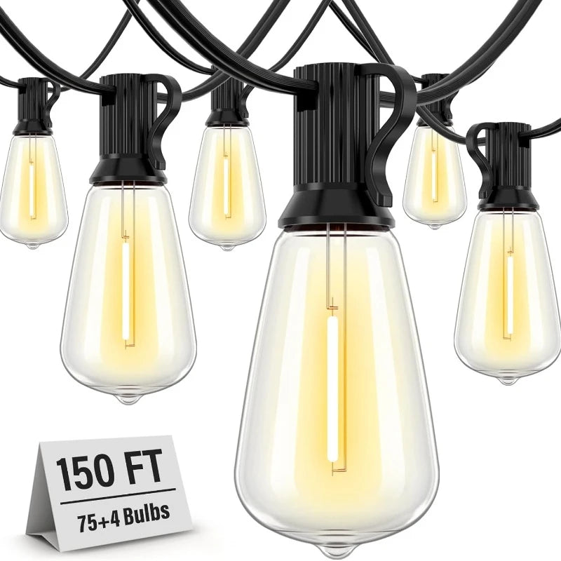 Patio String Lights Waterproof