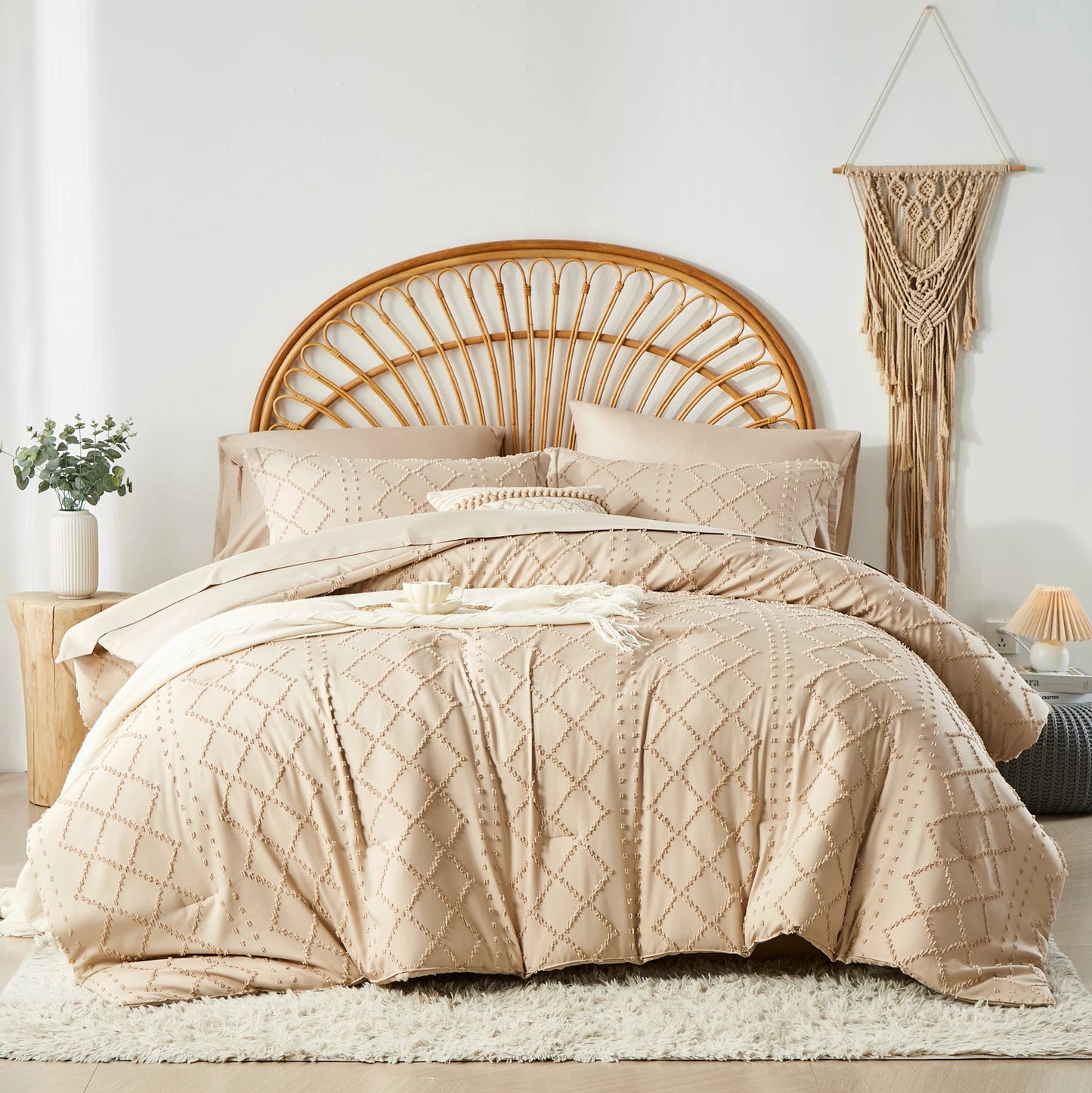 Tufted Boho Comforter Set