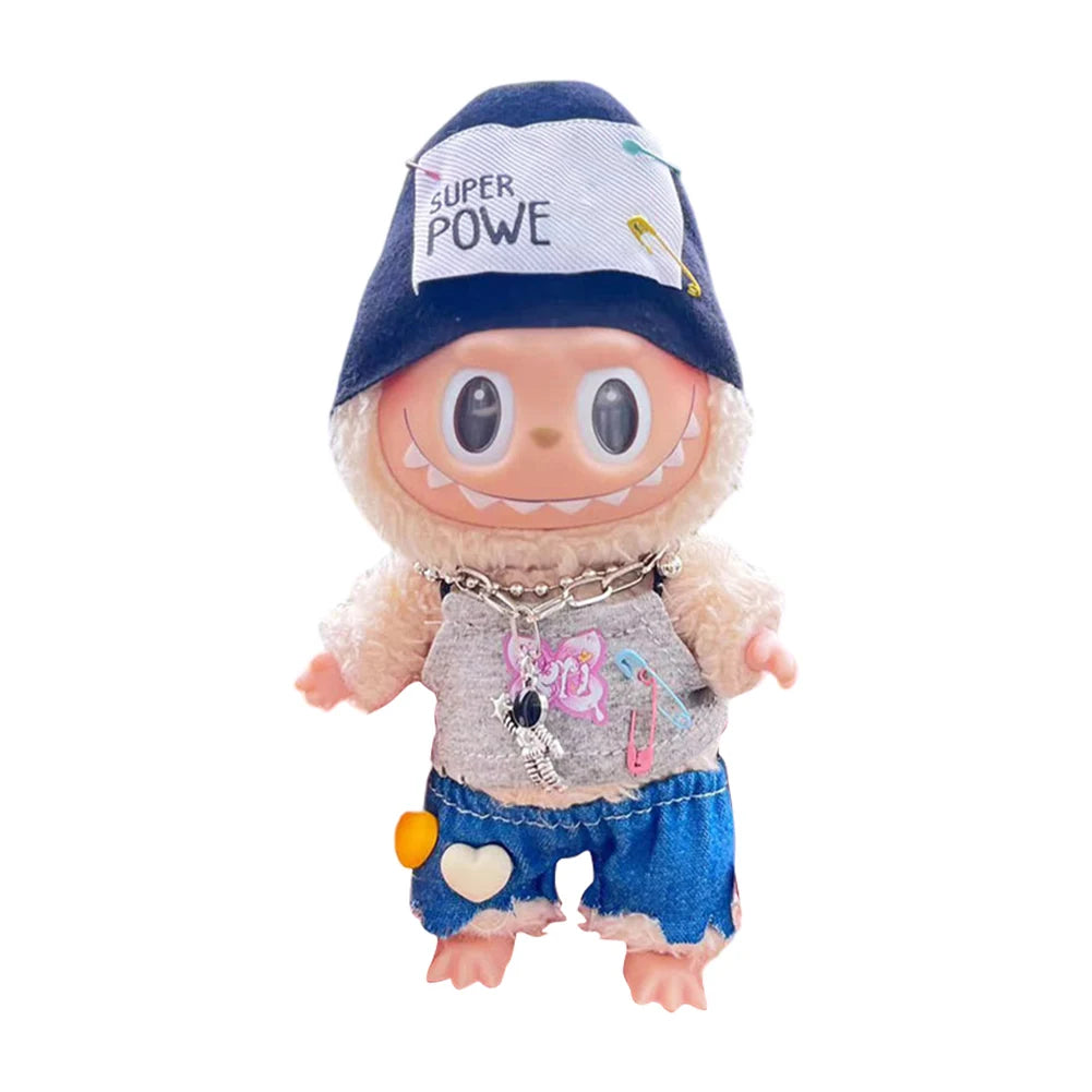 Mini Labubu Dolls Outfit Clothes Accessories without Doll
