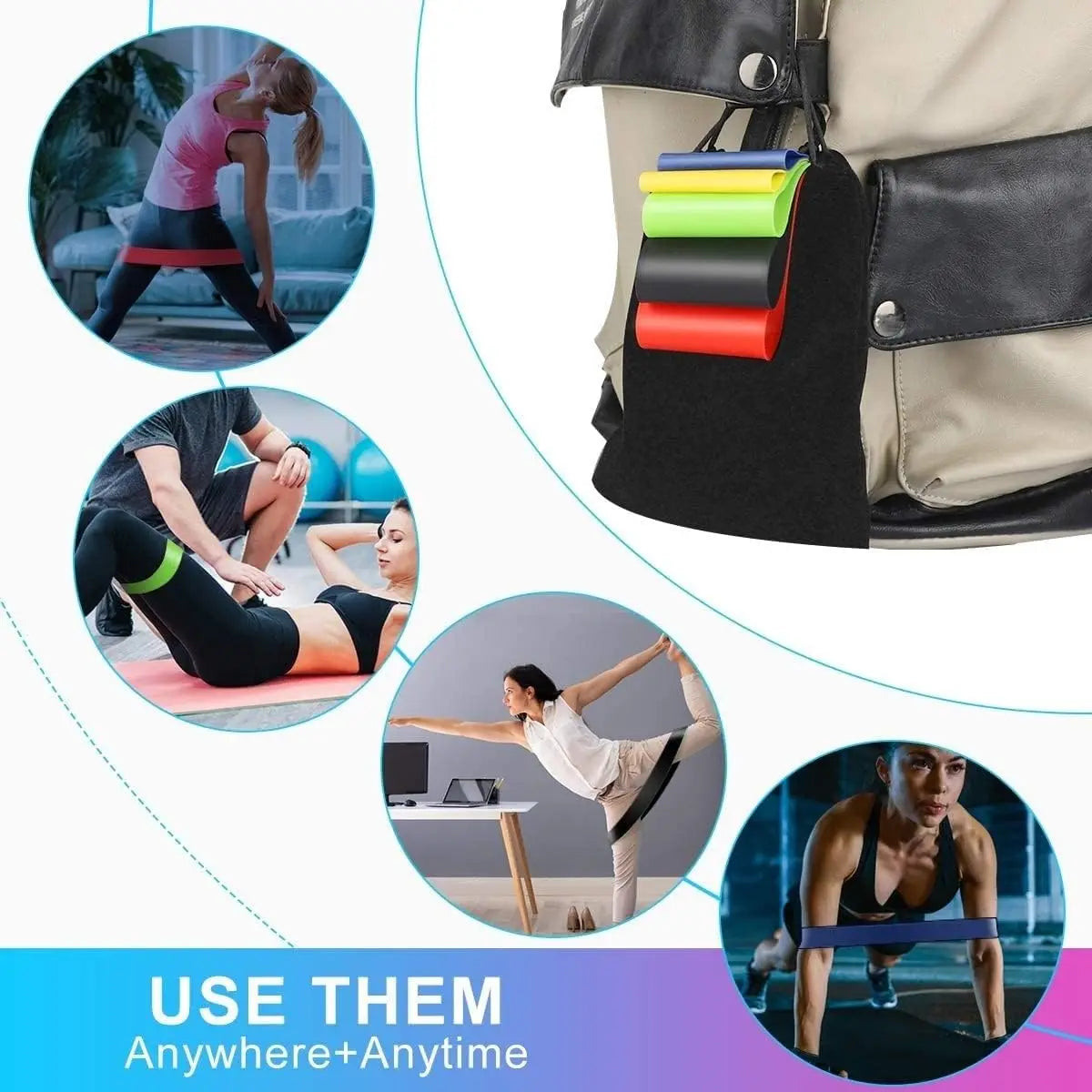 Yoga Ring Resistance Band Set