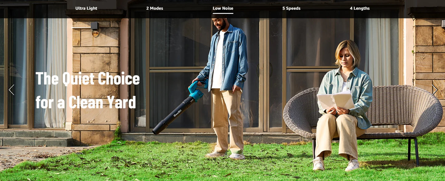 Electric String Trimmer Leaf Blower Combo Kit