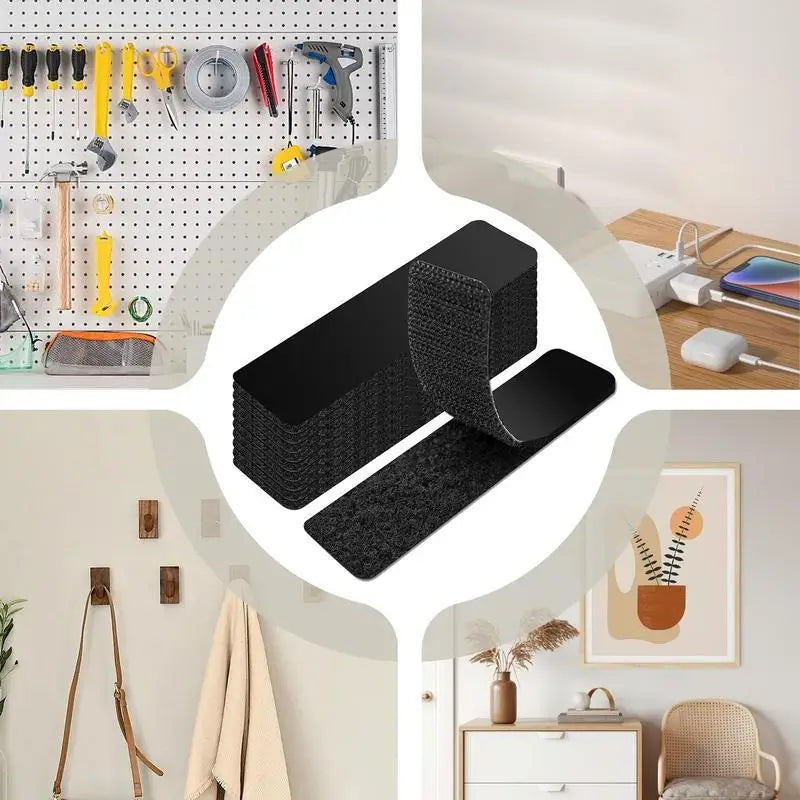 Heavy Duty Double Sided Tape Self-Adhesive Hook And Loop Strips