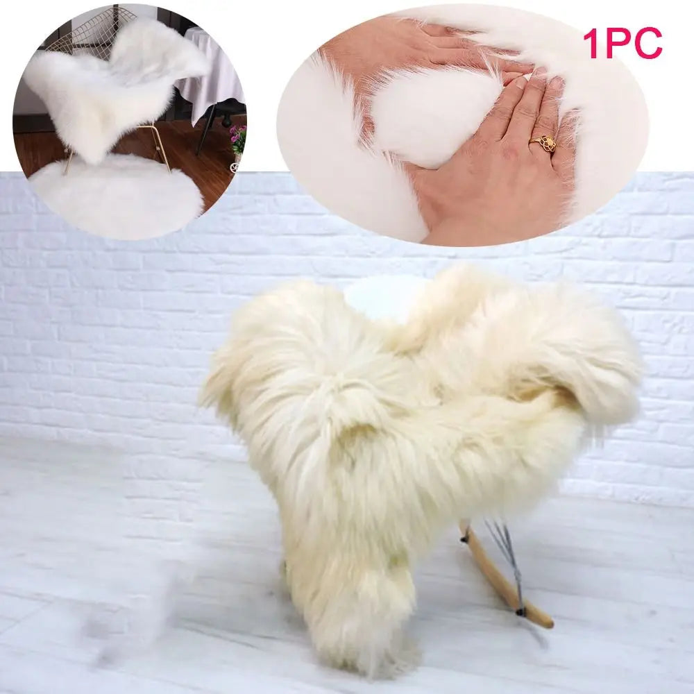 Faux Fluffy Shaggy Rugs Artificial Sheepskin Long Hair Carpet Floor Wool Fluffy Mat