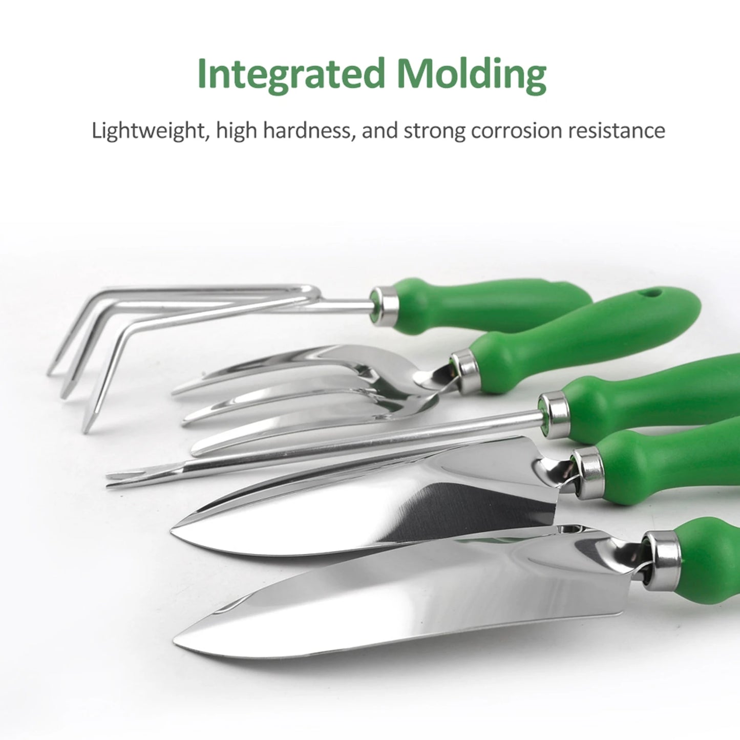 Heavy Duty Ergonomic Handle Garden Planting Tools Stainless Steel Set