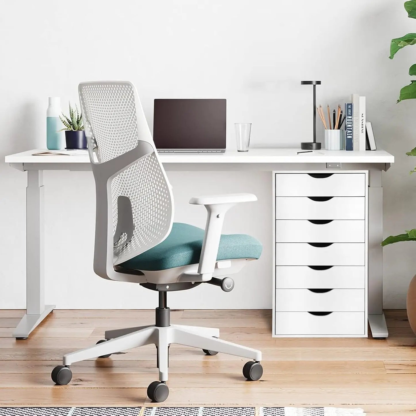 Tall Chest of Drawers with Caster Wheels