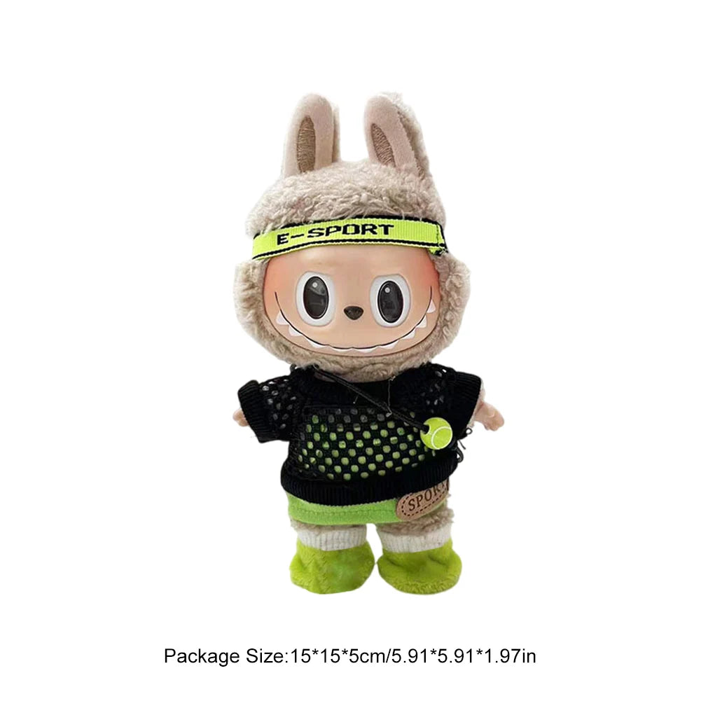 Mini Labubu Dolls Outfit Clothes Accessories without Doll