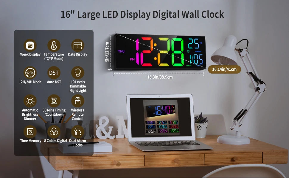 Big LED Display with Remote Clock