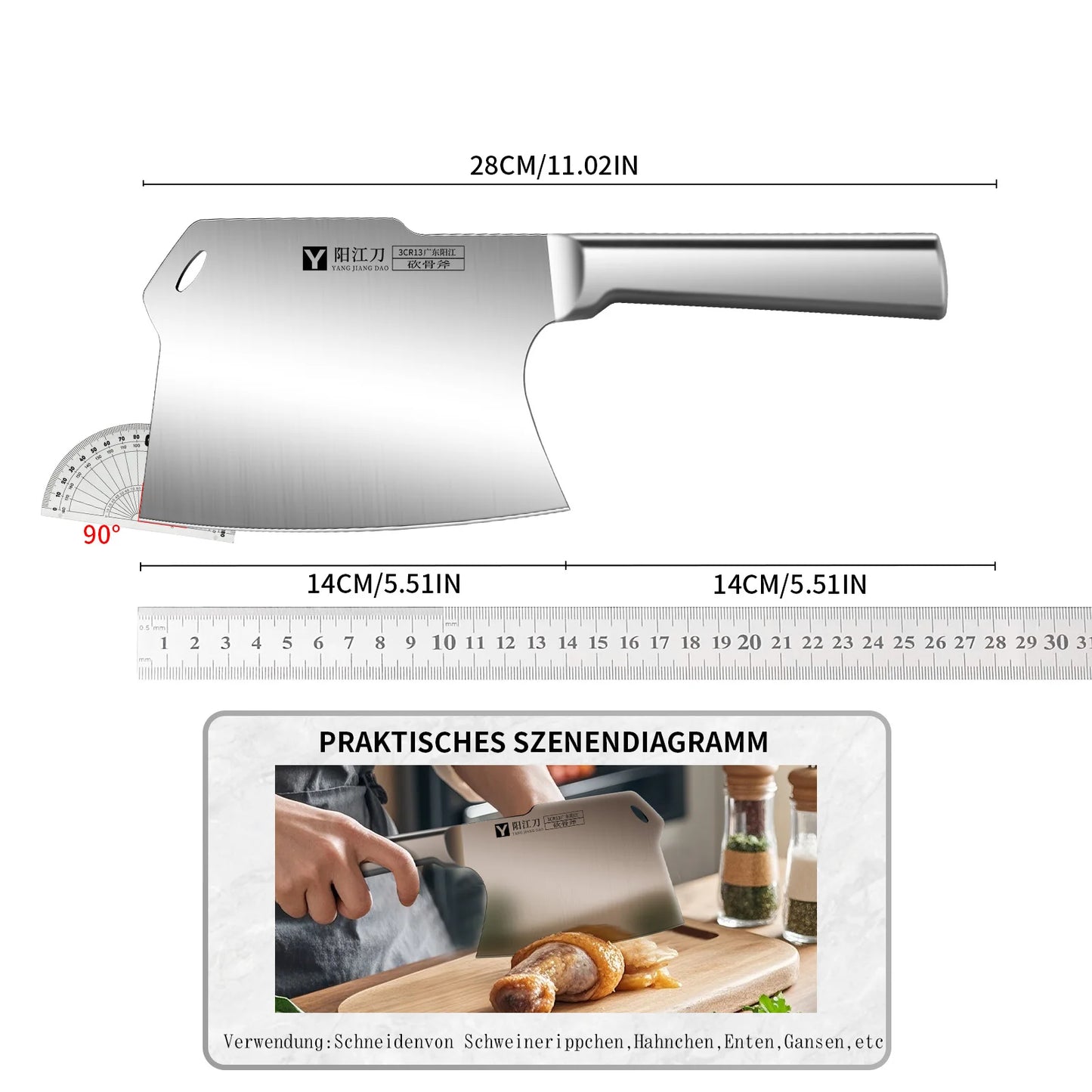 Butcher Special Axe Chopping Bone Knife