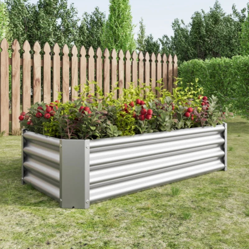 Garden metal elevated bed kit