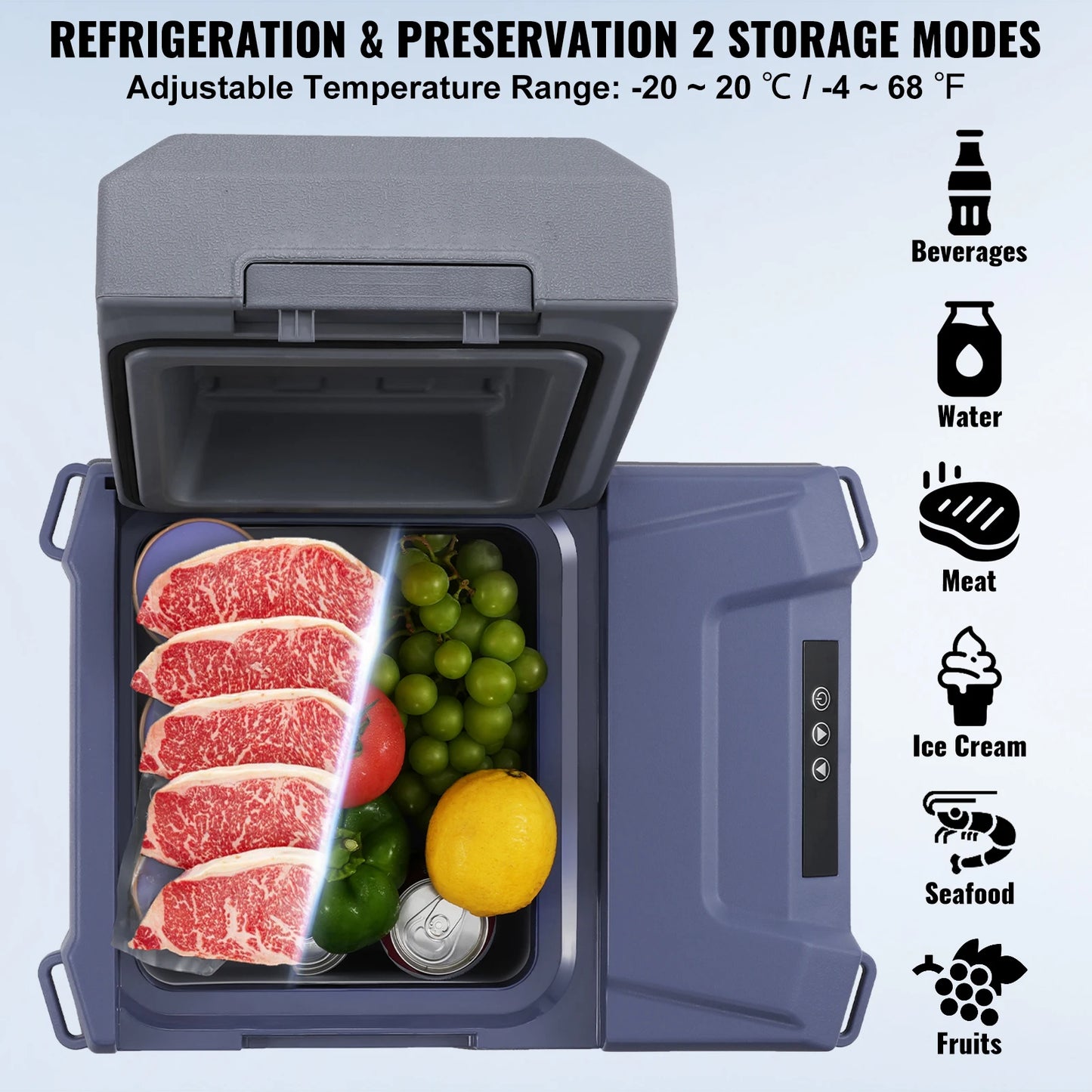 Portable Icebox Single & Dual Zone w/Bluetooth
