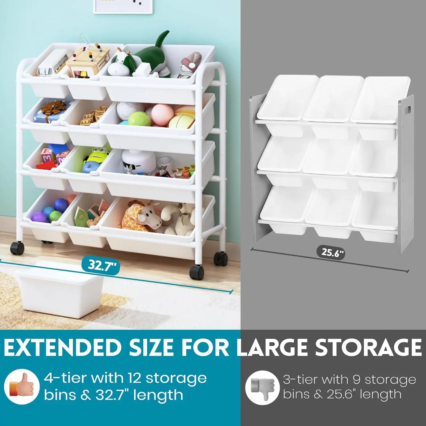 Kids Toy Storage Organizer