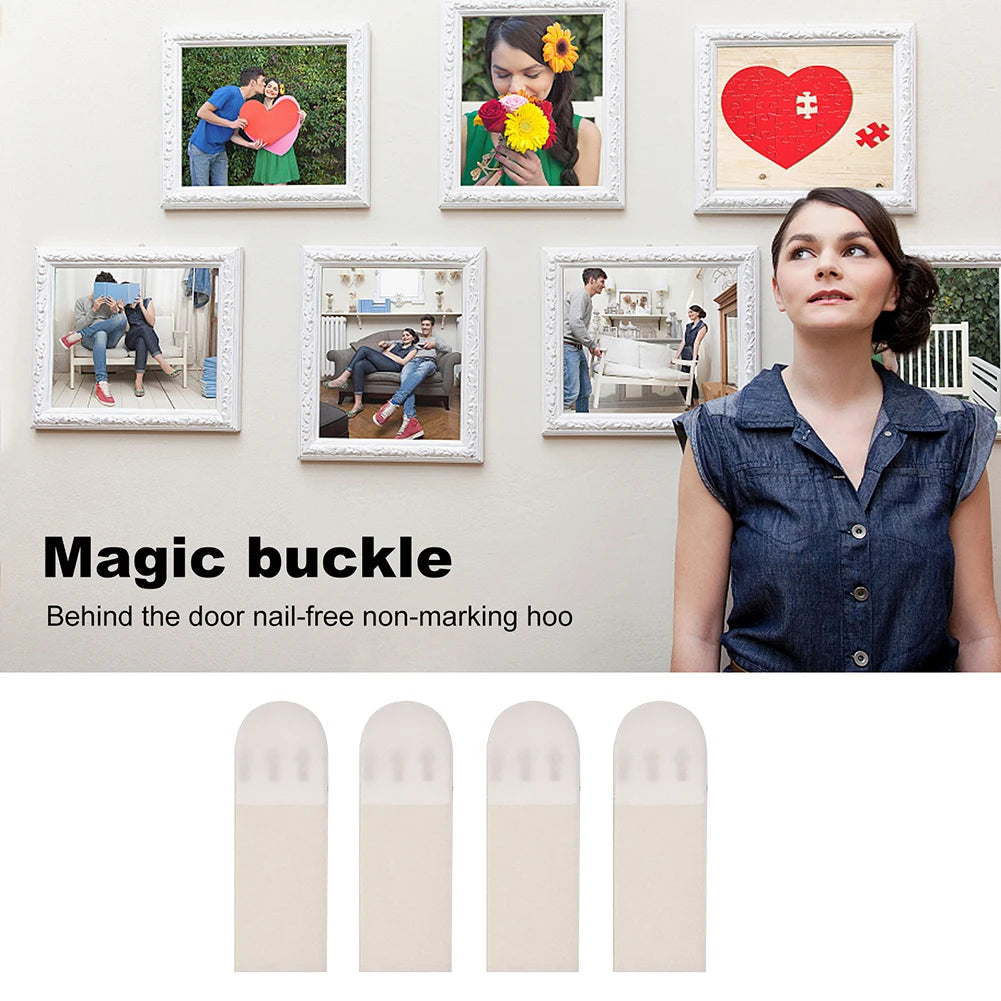 White Tape Damage-Free Picture and Frame Hanging Strips