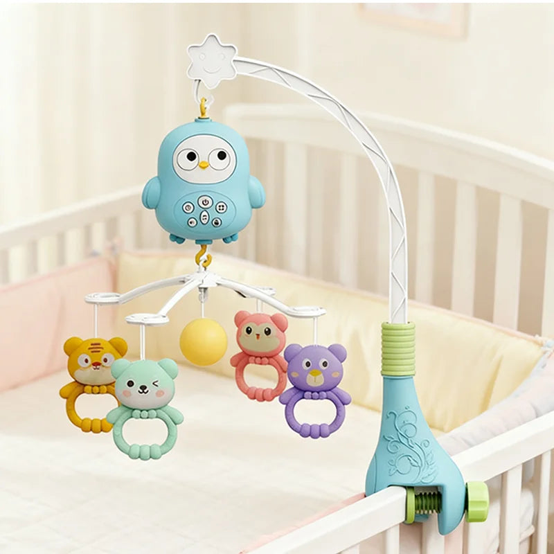 Musical Crib Mobile for Baby with Soft Night Light & Multi-Soothing Modes