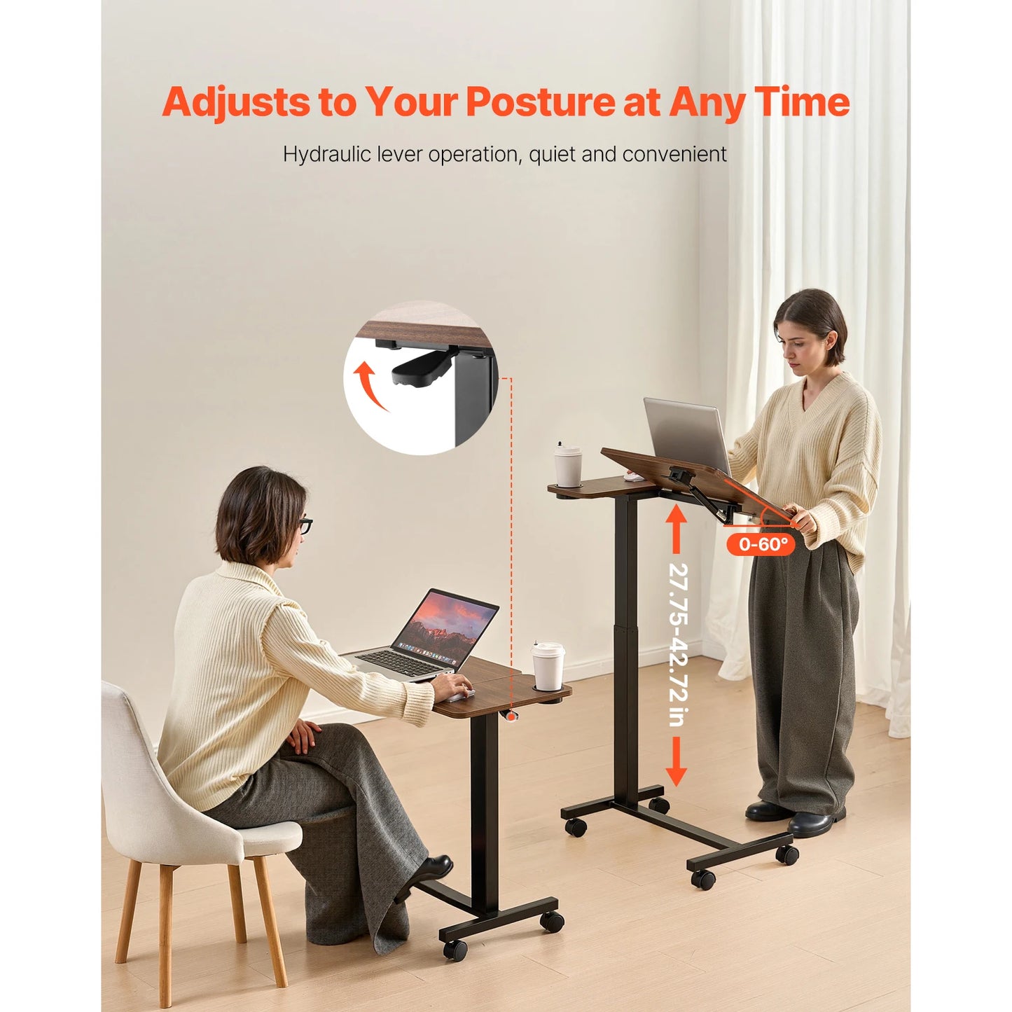 Height & Angle Adjustable Laptop Desk