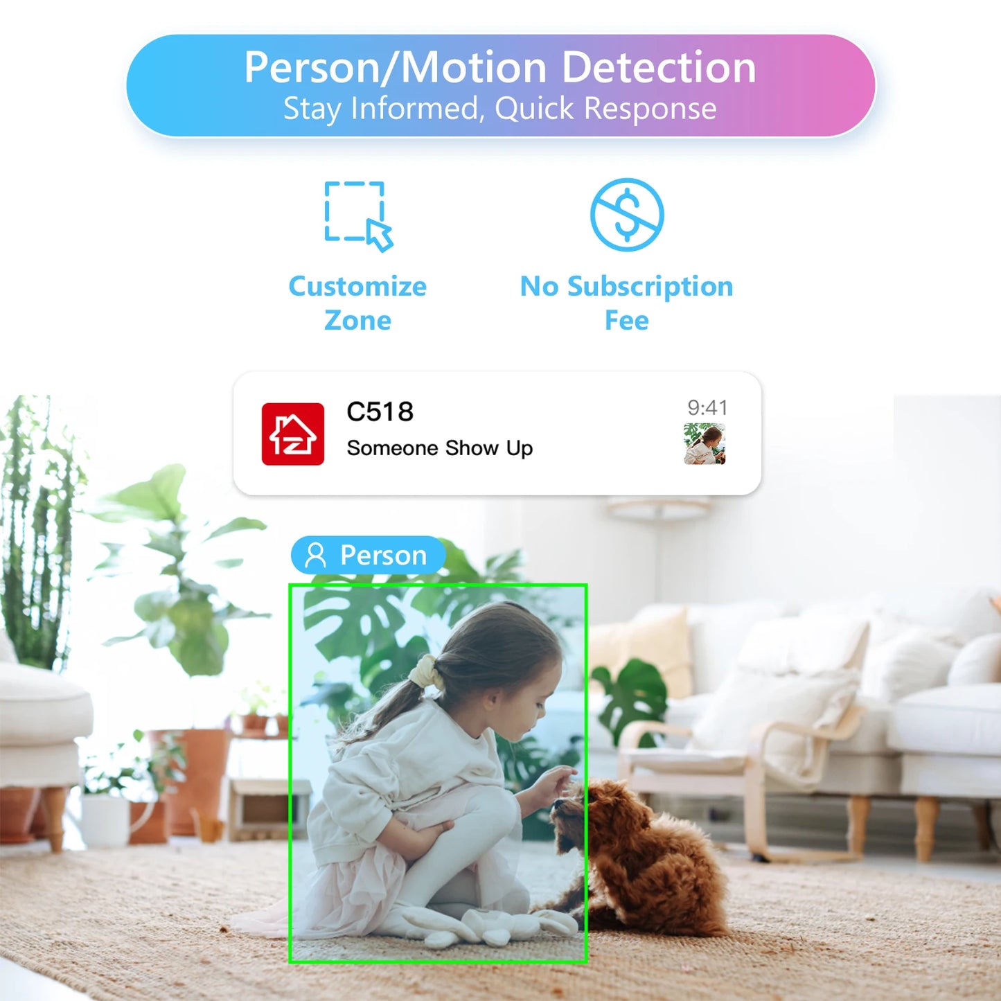 Indoor Pan/Tilt Smart Security Camera