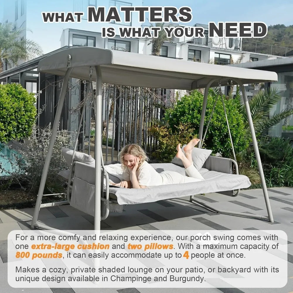 Porch Swing with Canopy