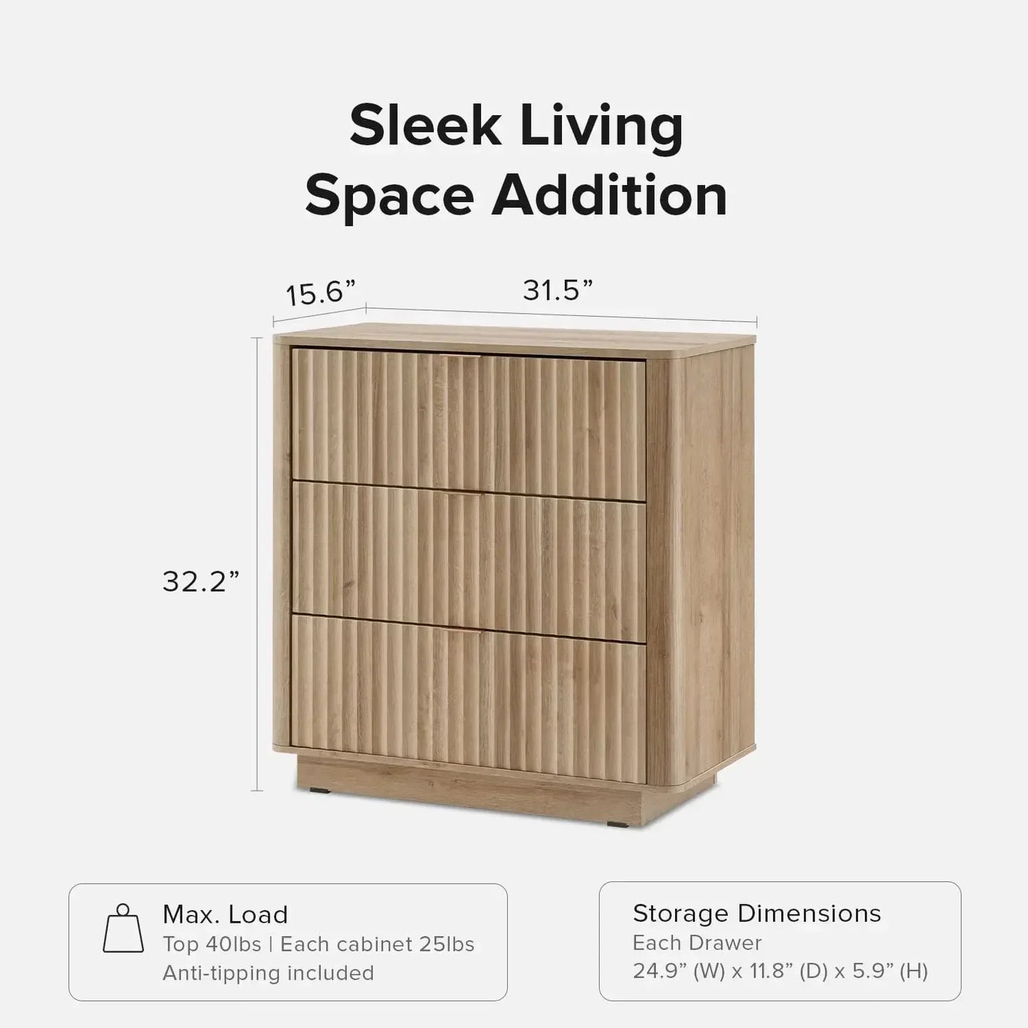Mid Century Modern Chest of Drawers for Bedroom