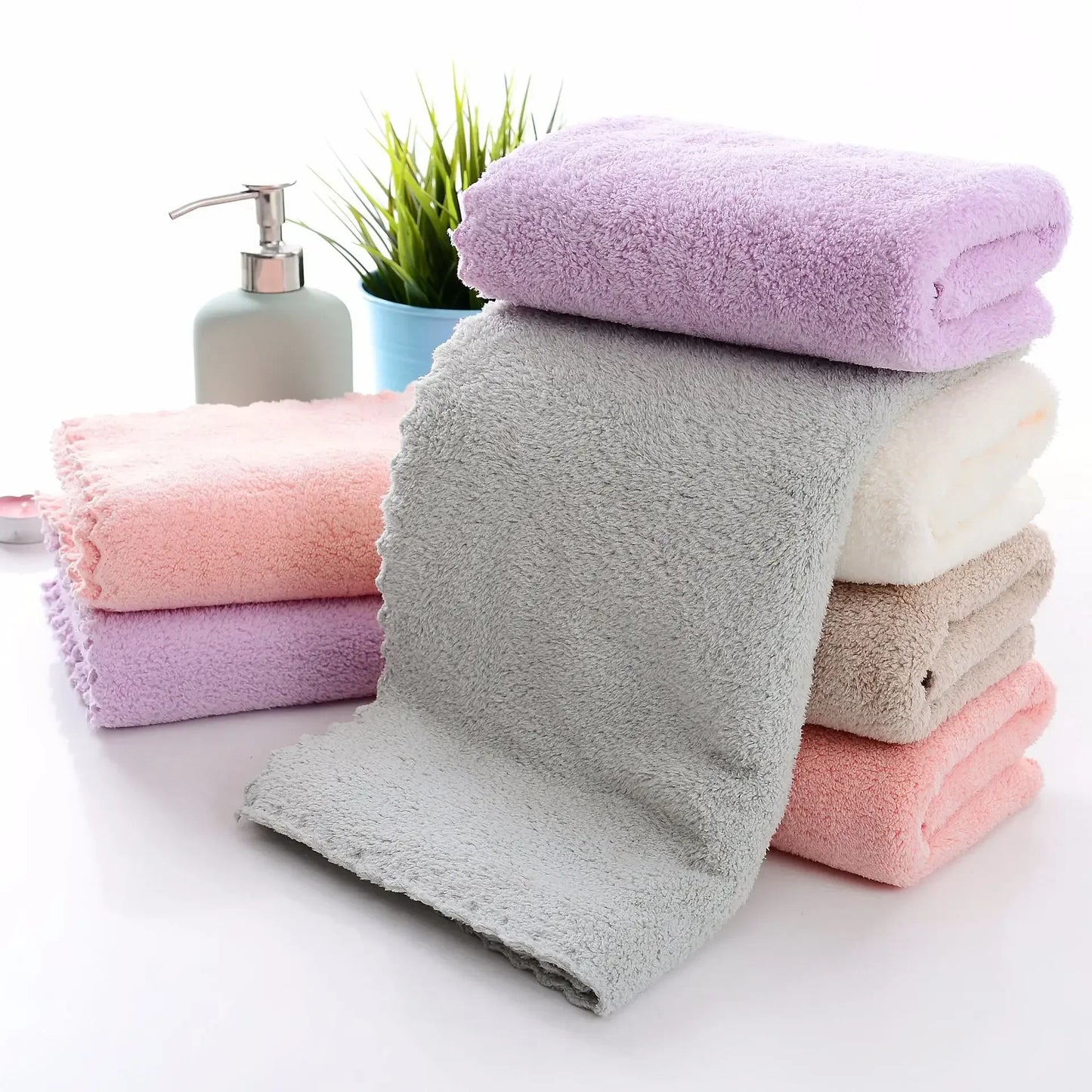 Plain Wash Soft Face Towel