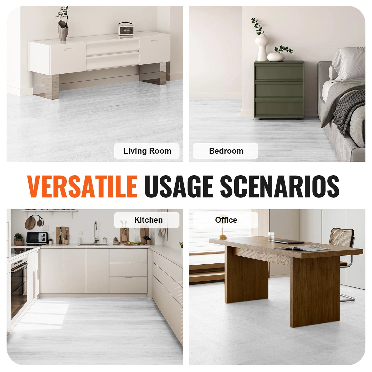 VEVOR Self Adhesive Vinyl Floor Tiles