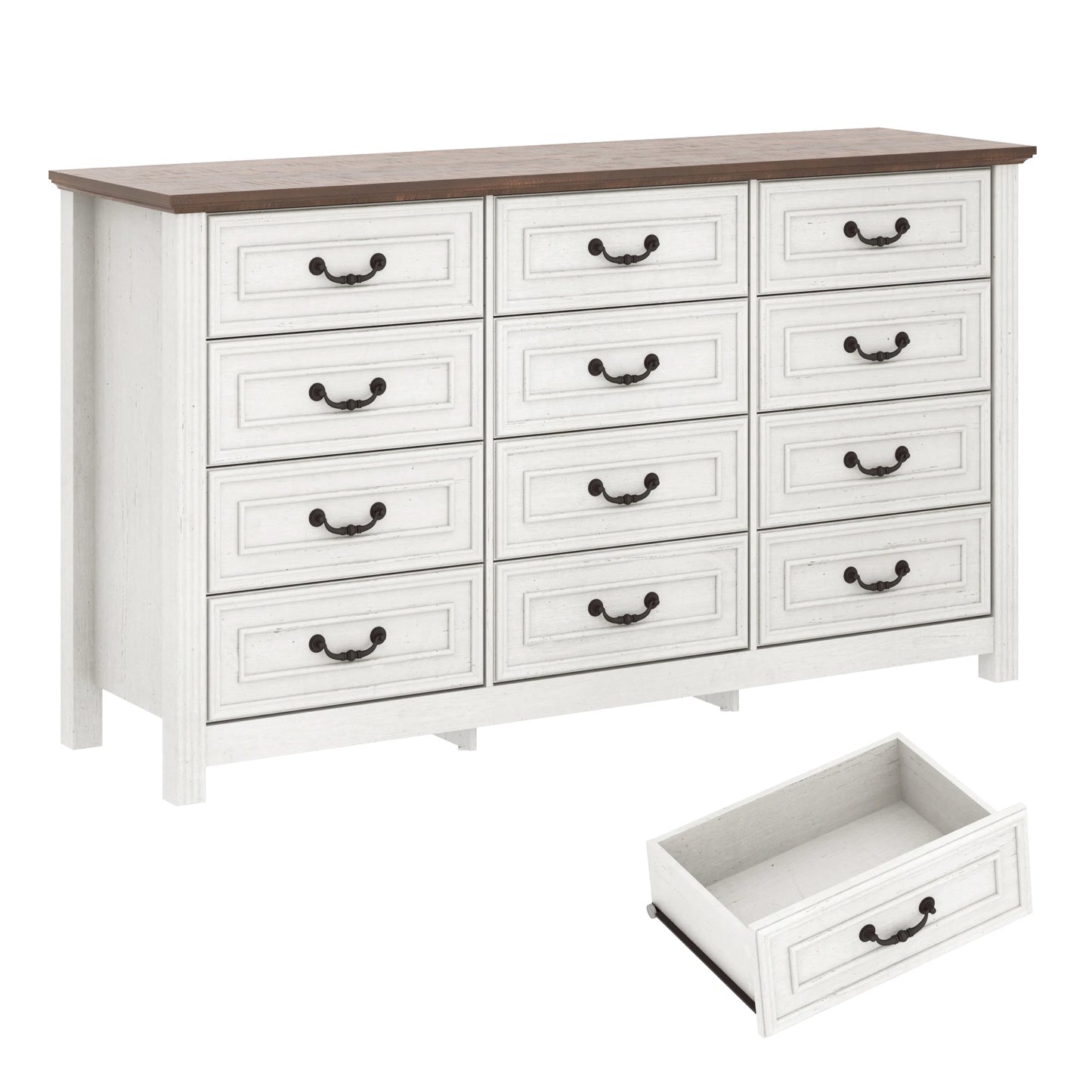 Bedroom Large Dresser with 12 Drawers