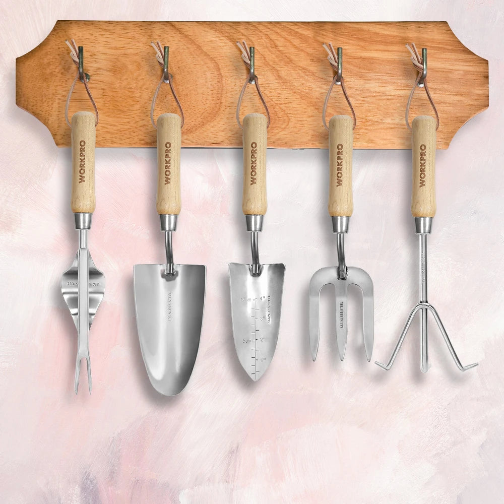 Pink Garden Stainless Steel Gardening Tools Set