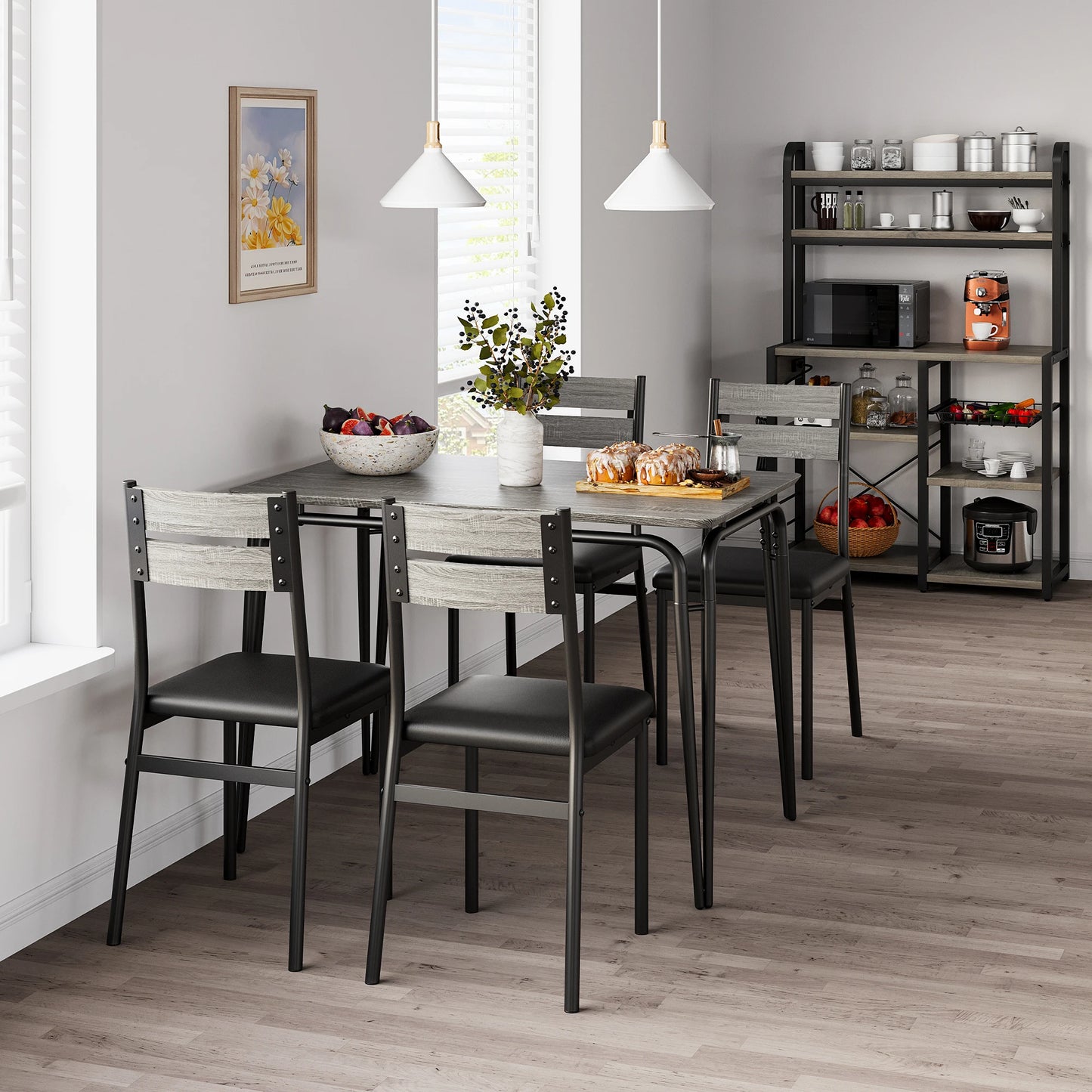 Dining Rectangular Table Set for 4